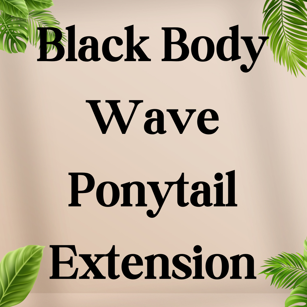 Black Body Wave Ponytail Extension