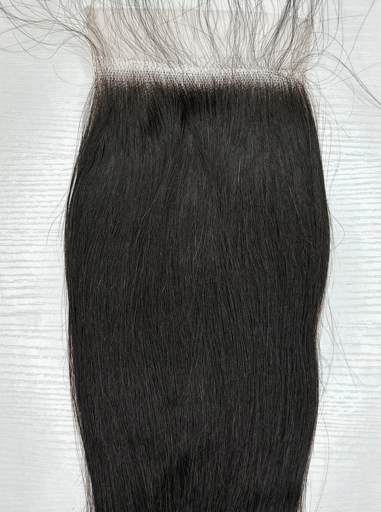 Black 5x5 Transparent Lace Closure Straight