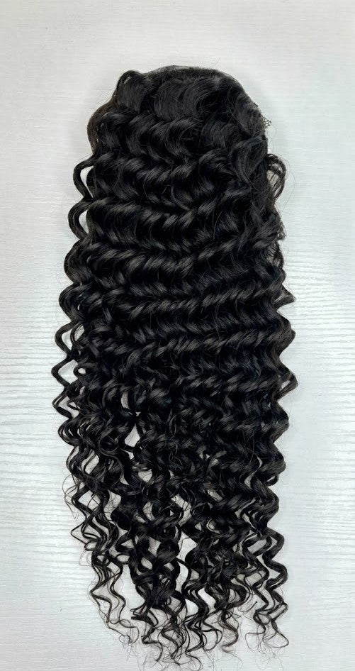 Black Water Wave Ponytail Extension
